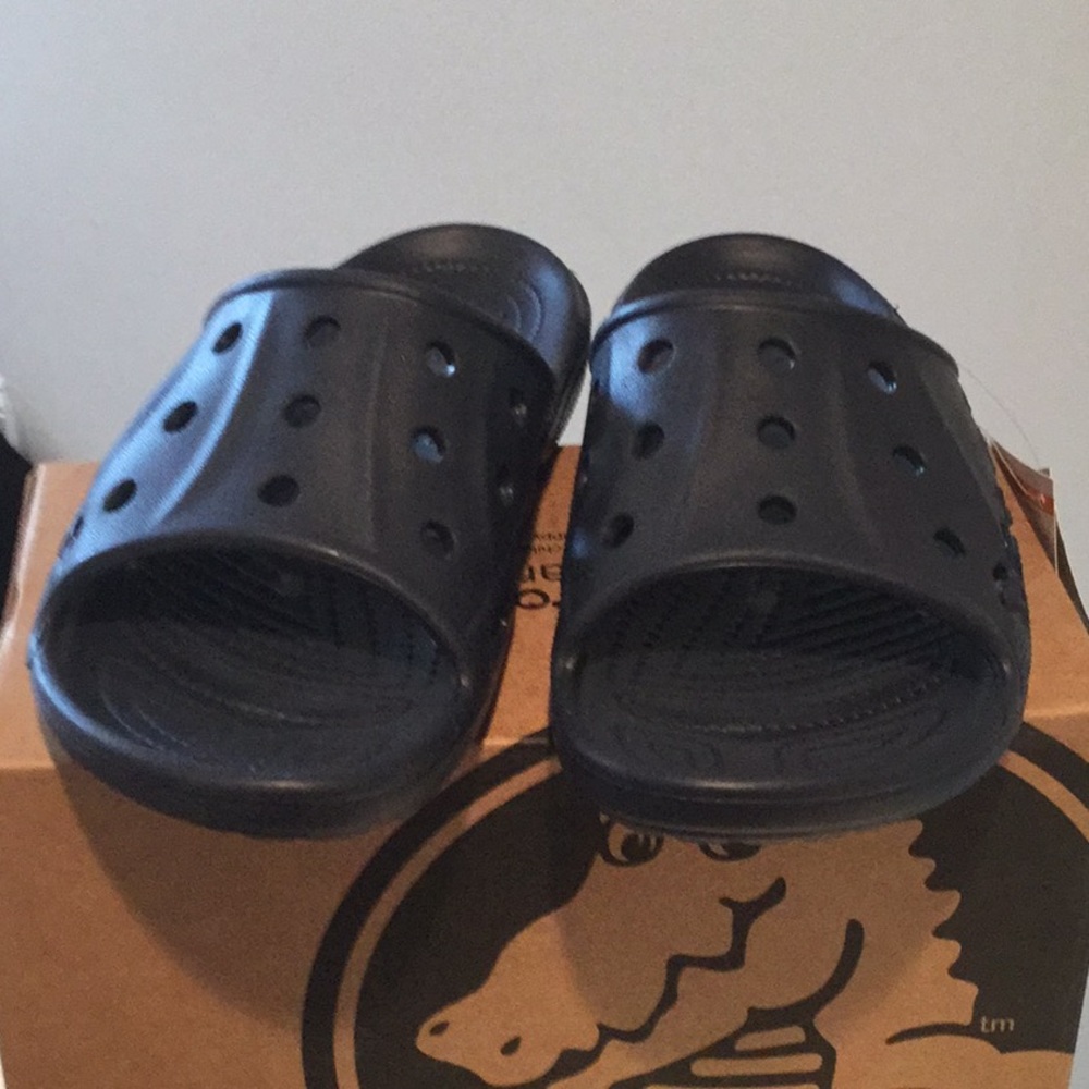 NWT CROCS BAYA SLIDE Blue SZ 8
